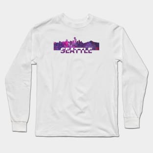 Seattle Skyline Long Sleeve T-Shirt